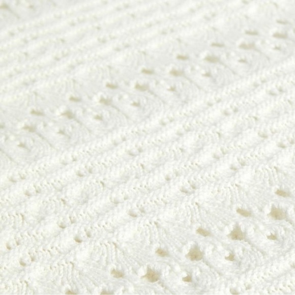 Ted Baker White Crochet Embroidred Knit Top Sz. 2 - Picture 4 of 10